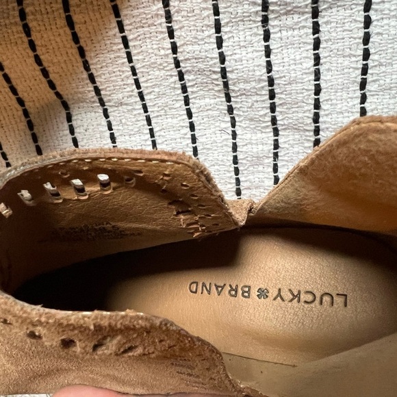 Lucky Brand Leather Cut Out Booties - Picture 6 of 9